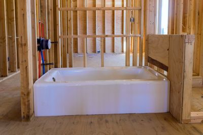 Bathroom with New Bathtub